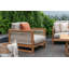 Fuegi Outdoor Patio 4pc FSC Teak and Rope Sectional Seating Set