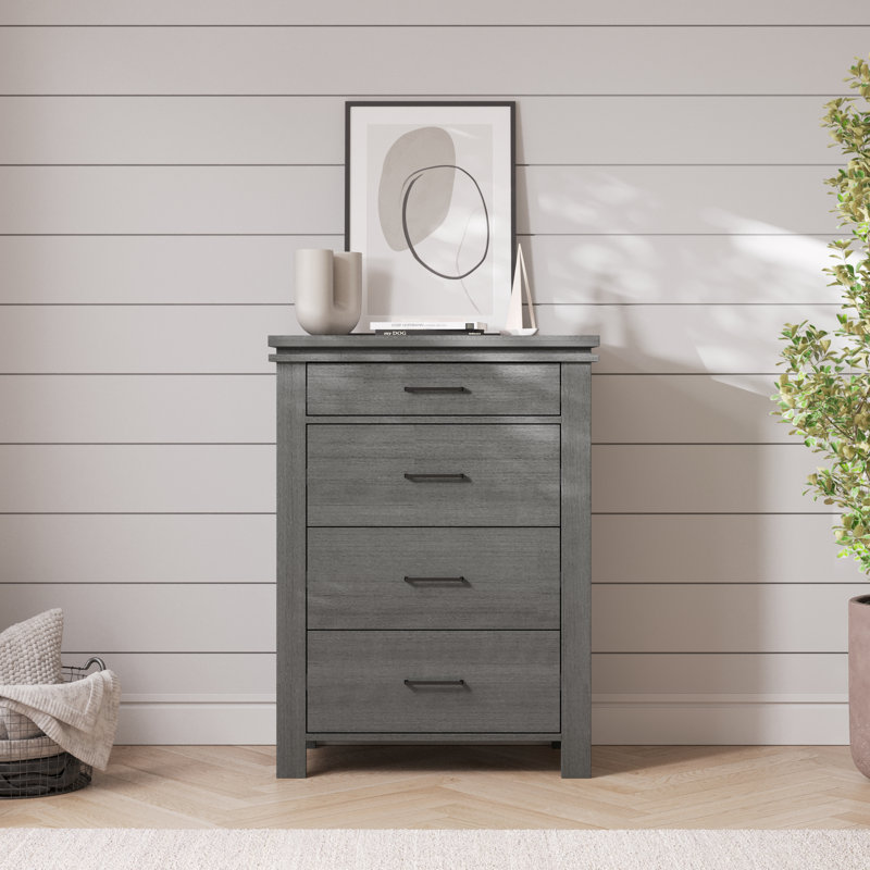 Denman 35" Wide 4-Drawer Chest, Midnight Gray