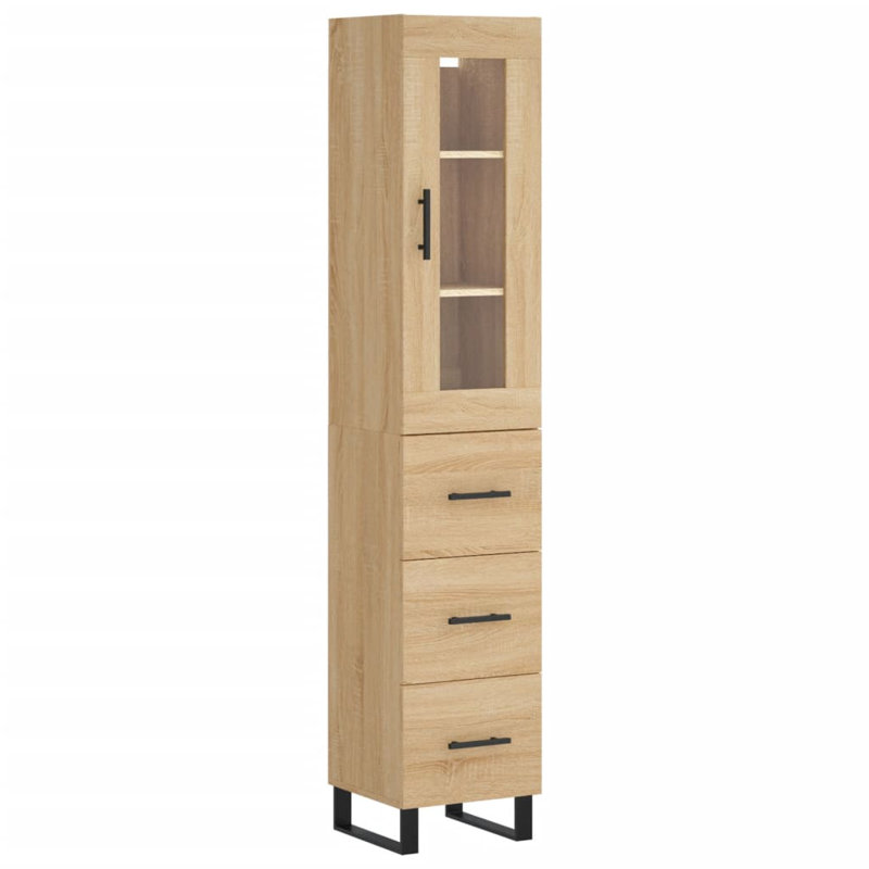 Millon Display Cabinet, Sonoma Oak