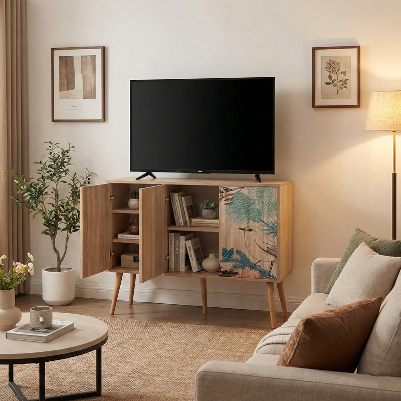 Forest Whisper Hornbeam Legs Unique Console Sideboard