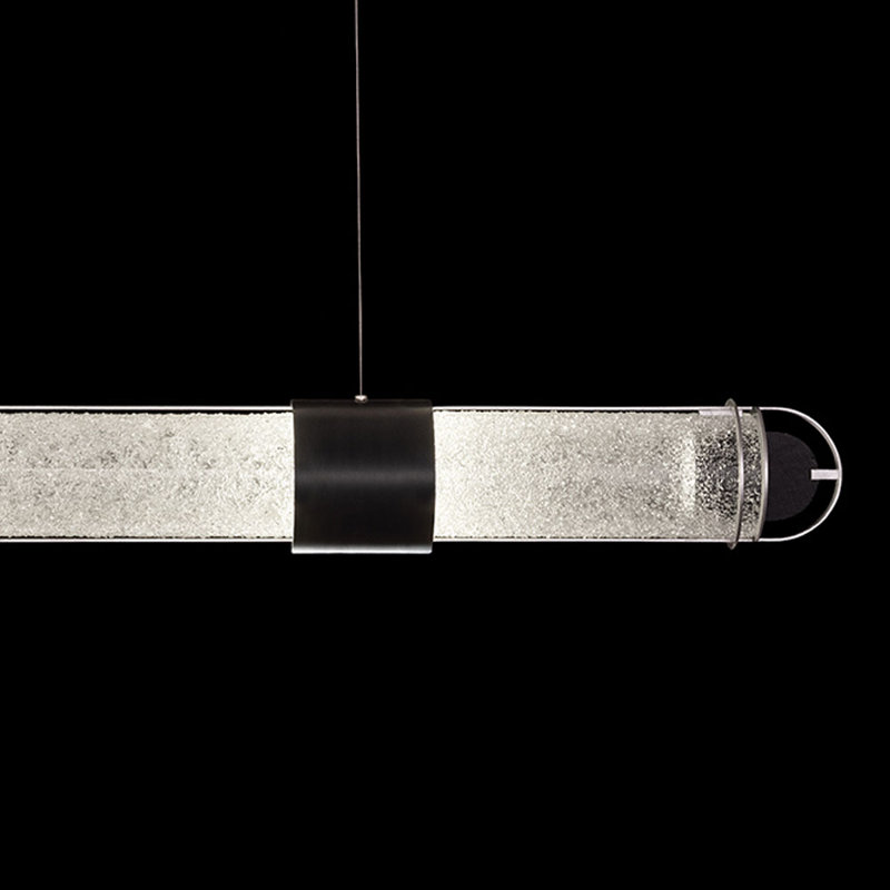Bond 4 - Light LED Pendant, Clear, Black/Silver