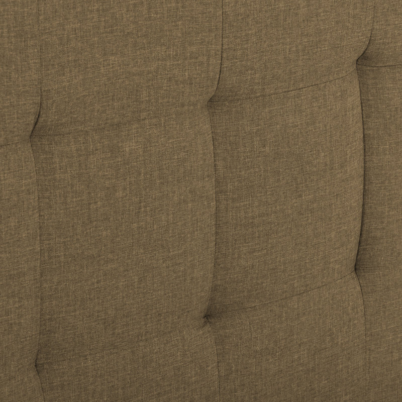 Upholstered Slat Bed, Queen, Clay
