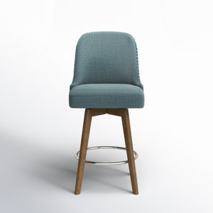 Kobe Button Tufted Stool with Swivel Seat