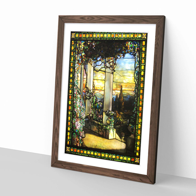 Louis Comfort Tiffany - Single Picture Frame Painting, Walnut