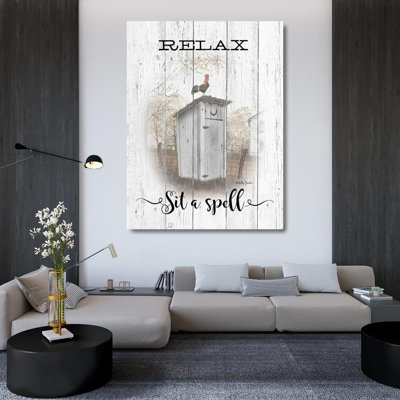 Art sur toile tendue par August Grove® Jacobs, Billy Gallery: Relax, Sit a Spell