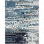 Canyon Cotton Abstract Area Rug in Blue-1887471794