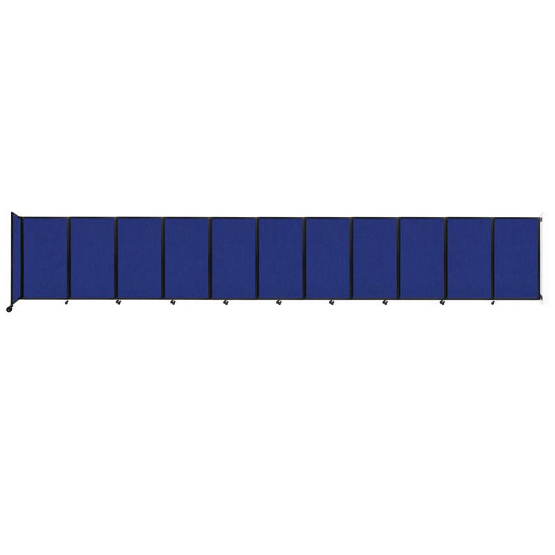 Folding Room Divider, 11, 60" H x 366" W x 12" D, Royal