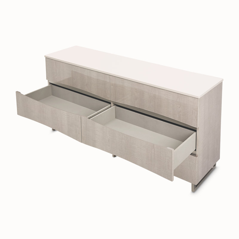 Marin 72" Wide 6-Drawer Dresser - Greige