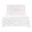 Lit à panneaux pleine grandeur blanc pour mobilier de chambre à coucher moderne de style serein et bois-949128143-949128140