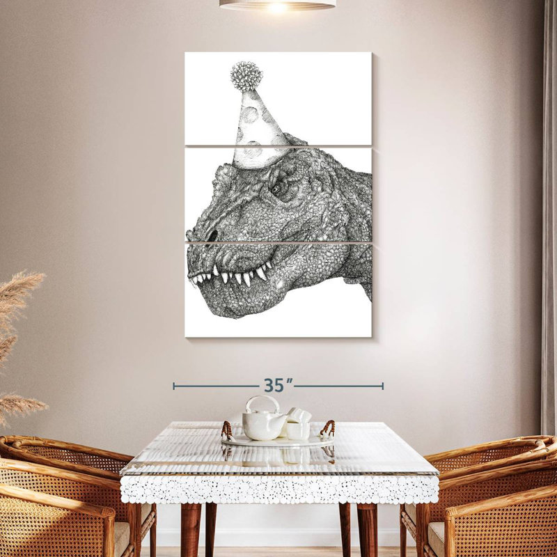Brampt Party Dinosaur, 50" H x 32" W