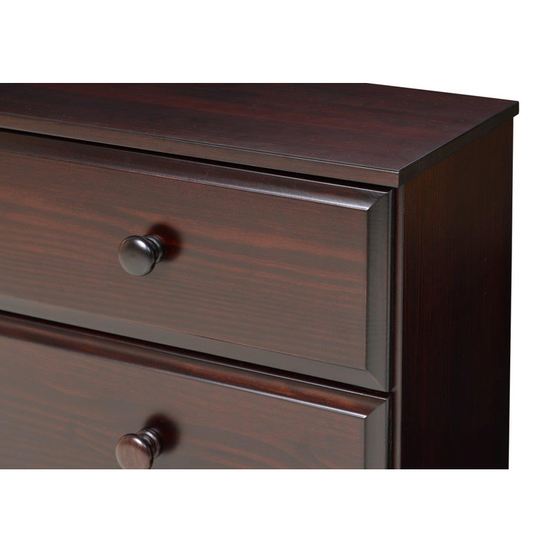 Commode 3 tiroirs Alayna, Cappuccino