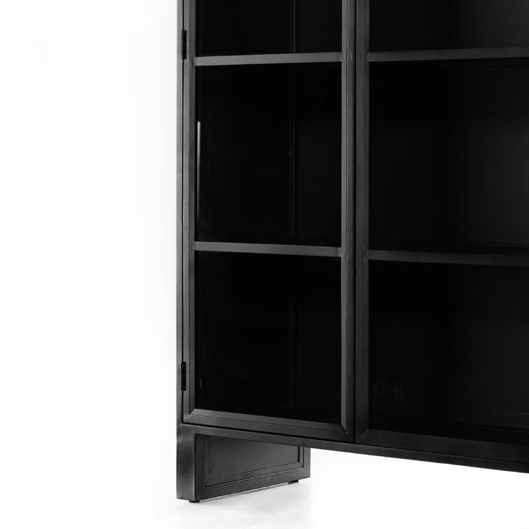 24 Welby 1 Drawer and 2 Doors Base Storage Cabinet Black - Room & Joy