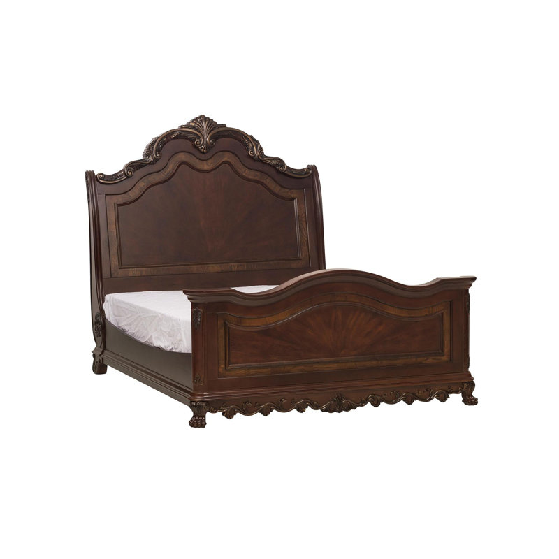 Ensemble de chambre avec lit-bateau Thomasboro, Trois articles : lit, deux tables de chevet