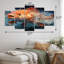 «Fishing Colorful Catch - Sports», ensemble de reproductions d'art en métal
