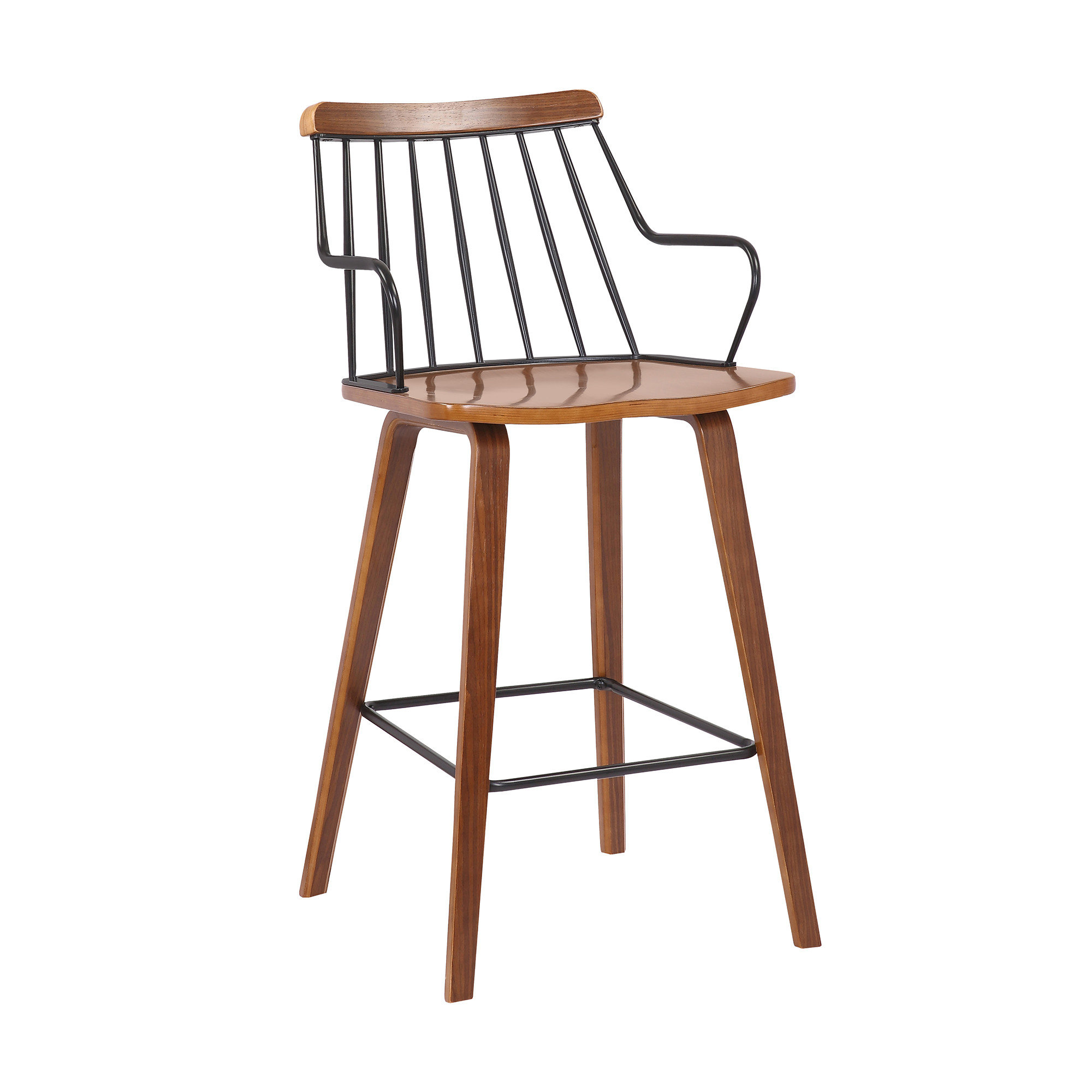 Mistana™ Gabriella 26'' Counter Stool with Metal Frame | Wayfair