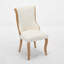 Chaises de salle à manger rembourrées en velours neige-539218561