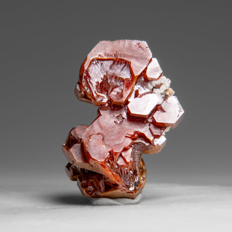 Vanadinite (Parallel Hoppered Growth) Crystal Cluster From Morocco (29.1 Grams)