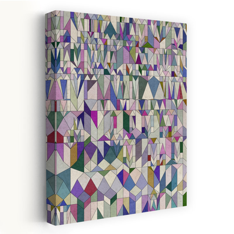 Contemporary Art Abstract Bold Elegant Architecture Landscape Wall Art by Angelo Cerantola - Wrapped Canvas Print