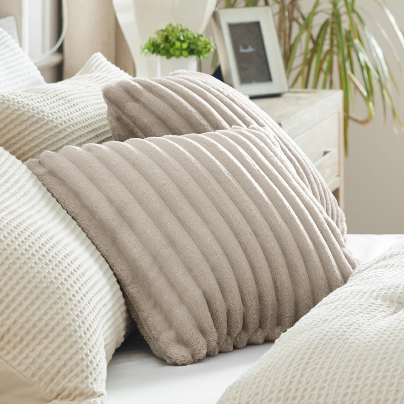 Bedsure Striped Throw Pillow Covers, Linen