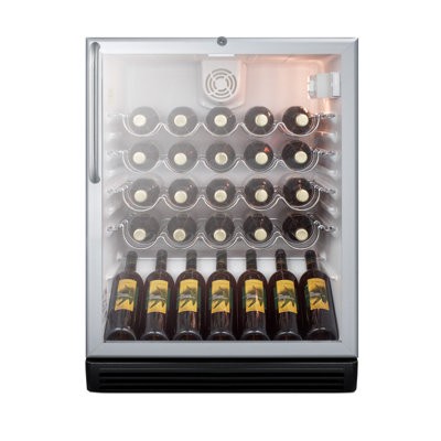 Summit Appliance Single Zone 23.63'' Built-In 36 Bottle Wine Refrigerator with Reversible Door