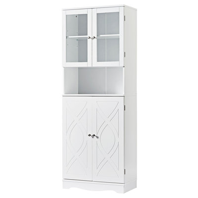 Dossou Freestanding Linen Cabinet