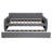 Full Size Upholstered daybed with Trundle and Wood Slat Support-17194352