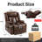 39.4'' Wide Dual Motor Zero Gravity Recliner Breathable Leather With Massage Heat Cup Holders Side Pocket and USB Port-124580134