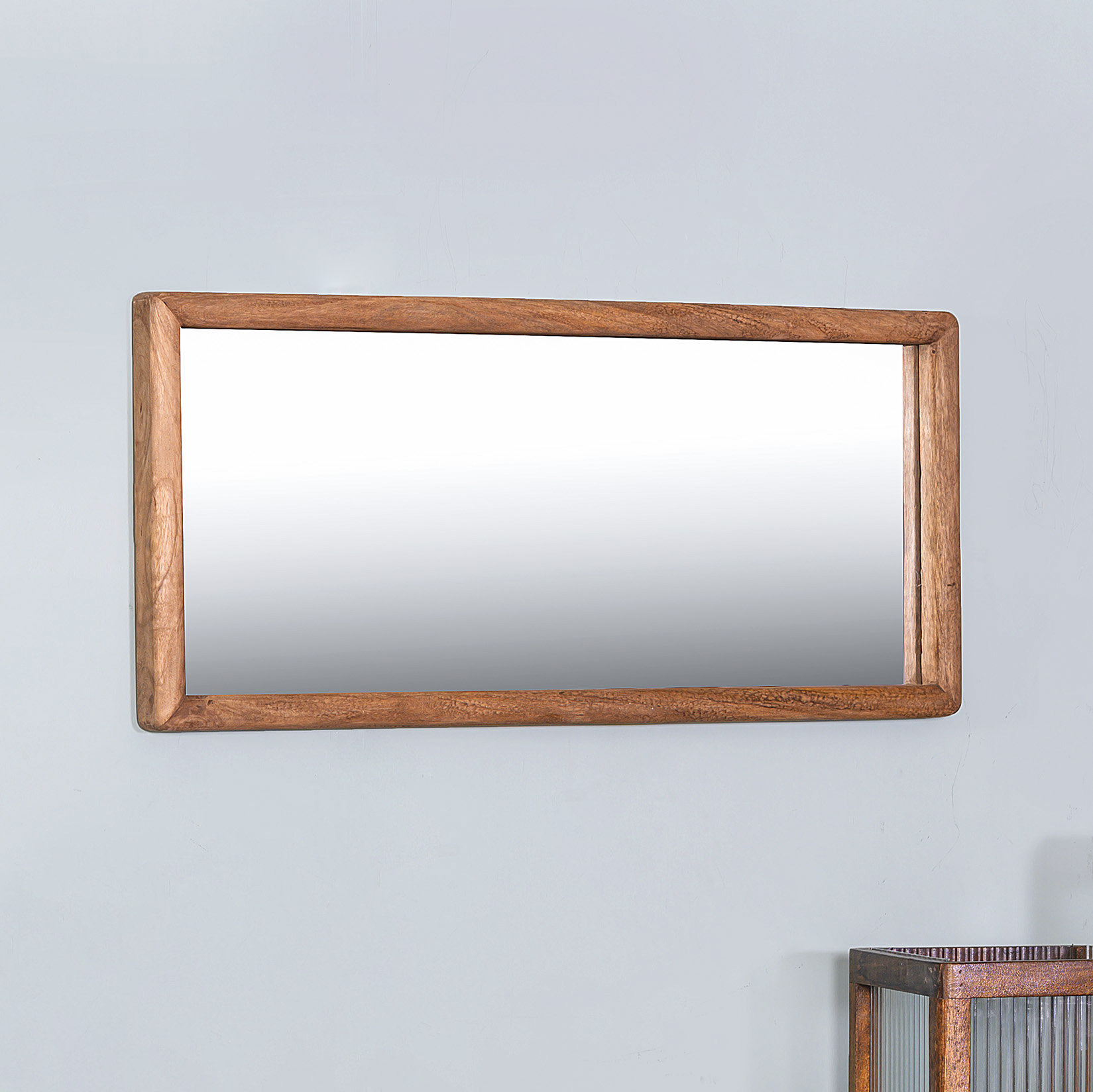 Foundry Select Wood Rectangle Wall Mirror | Wayfair