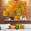 «Yellow Daisy Gerbera», gros plan - impression sur toile tendue-19240201