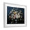 «Moody Blue Floral Vase», reproduction encadrée sous verre, design par Petal Prints Design