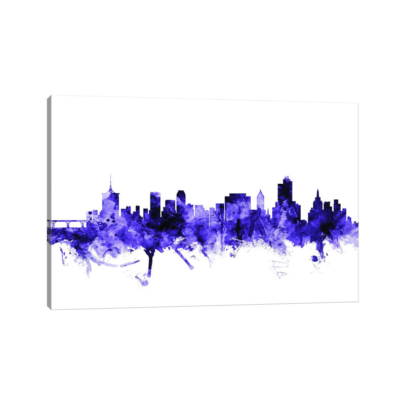 Tulsa, Oklahoma Skyline by Michael Tompsett - Wrapped Canvas Gallery-Wrapped Canvas Giclée, 20.32 cm H x 30.48 cm W