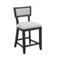 Ensemble de 2 tabourets de comptoir de 26,5 po, tabourets de bar rembourrés à hauteur de comptoir avec dossier confortable, structure en bois d'hévéa massif, dossier, repose-pieds, tabourets de bar sans accoudoir pour bar personnel, comptoir de cuisine-1998422486