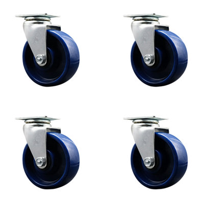 Solid Polyurethane Caster with Ball Bearing