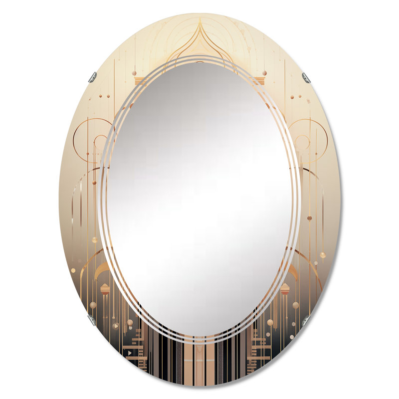 Drumagrove - Miroir mural moderne ovale, 30 po x 20 po