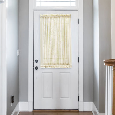Tangina Cotton Blend Semi Sheer Single Curtain Panel