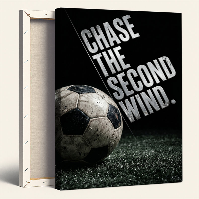 Ballon de soccer, reproduction d'art sur toile, ensemble de 1, 40"H x 28"W, Wrapped Canvas