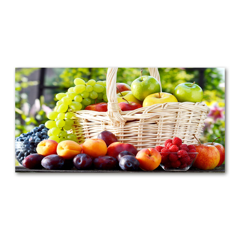 Fruit Basket - Wrapped Canvas Print