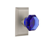 Studio Plate with Waldorf Cobalt Door Knob