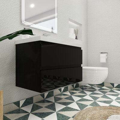 Amahd Single Bathroom Vanity with Acrylic Top