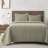Stonewashed Cotton Gauze Solid Color Classic Casual Modern Rustic Quilt Set-105753391-92861266