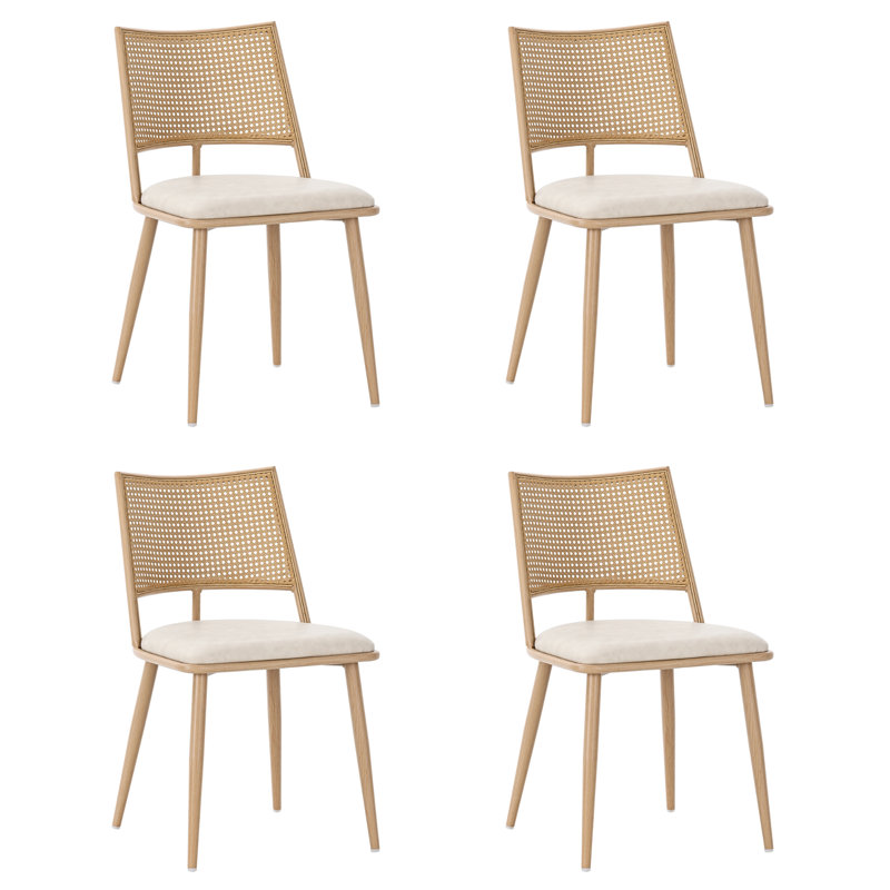 Mason 47cm H Upholstered Side Chair in Beige