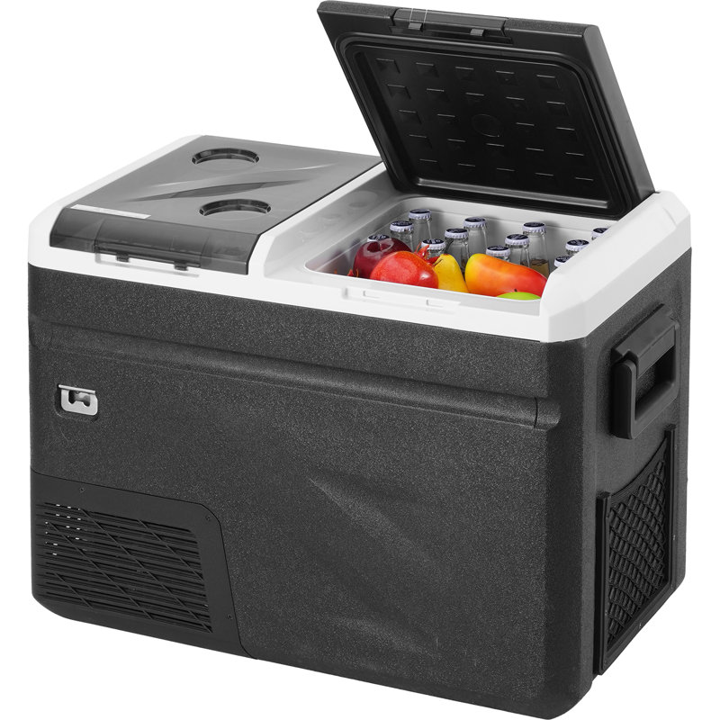 VEVOR 38QT Dual Zone Portable Car Refrigerator Freezer with Ice Maker