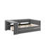 Lit plateforme double tapissier avec bureau et lit gigogne-263334900