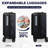 Luggage,with front opening,TSA approved lock,hardshell suitcase-133052147