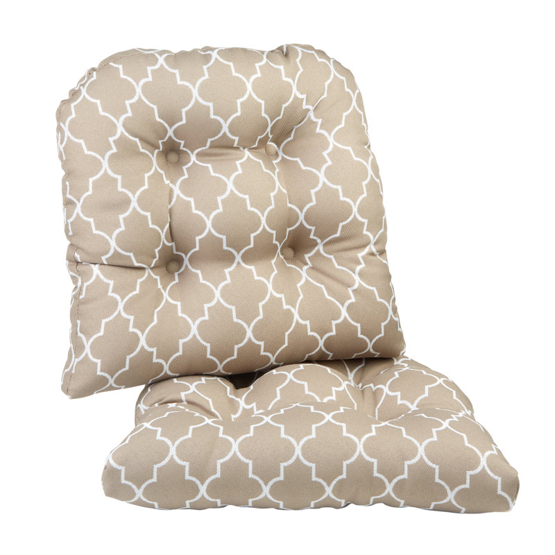 Non-Slip Dining Room And Kitchen Seat Cushions, 15 X 15 X 3 Inches, Tan