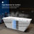 66" X 29.5" Freestanding Soaking Acrylic Bathtub