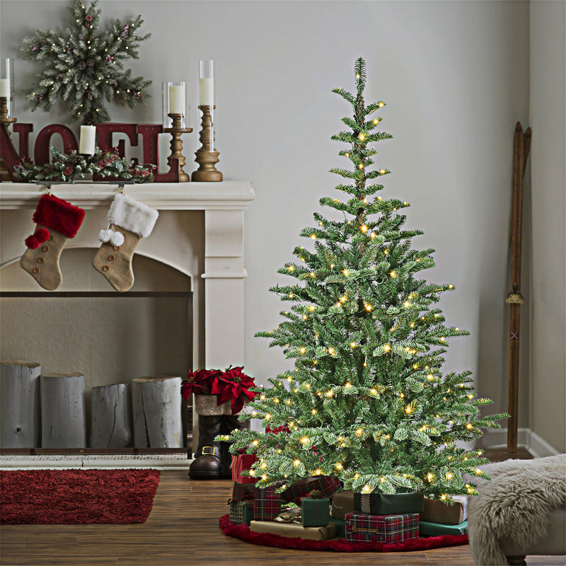 Arbre de Noël artificiel illuminé, 8'