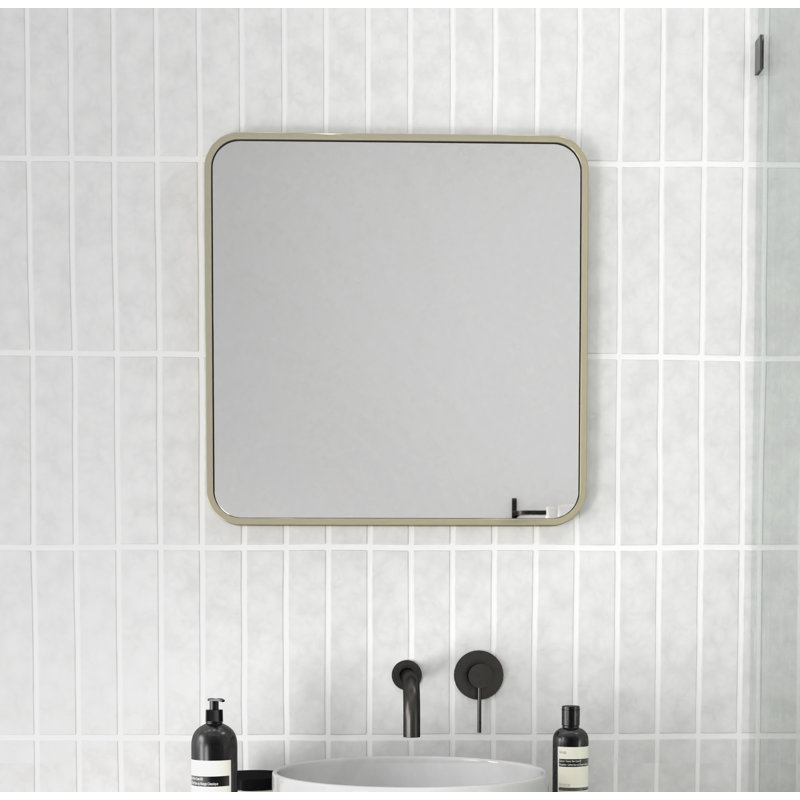 Trinity Metal Mirror, Satin Brass