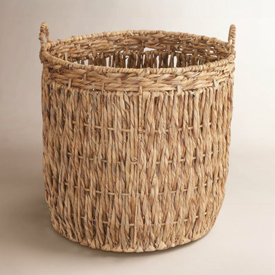 Artyom Tall Round Floor Wicker Basket