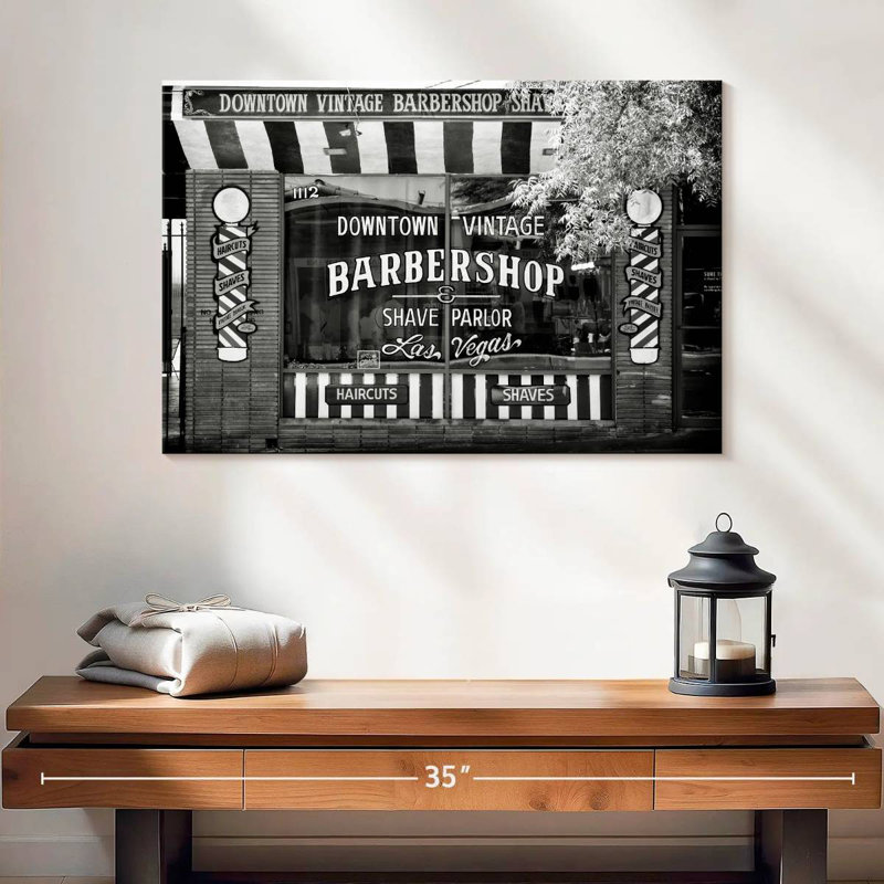 Lilie Barbershop Las Vegas, H 16 po x l 24 po